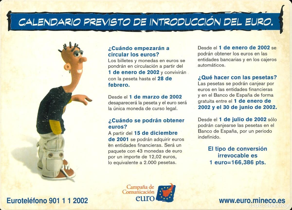 Pegatinas de colecci&oacute;n: PEGATINA - ADHESIVO - POLITICA - EUROPA - EUROPEAS - CALENDARARIO PREVISTO INTRODUCCION DEL EURO