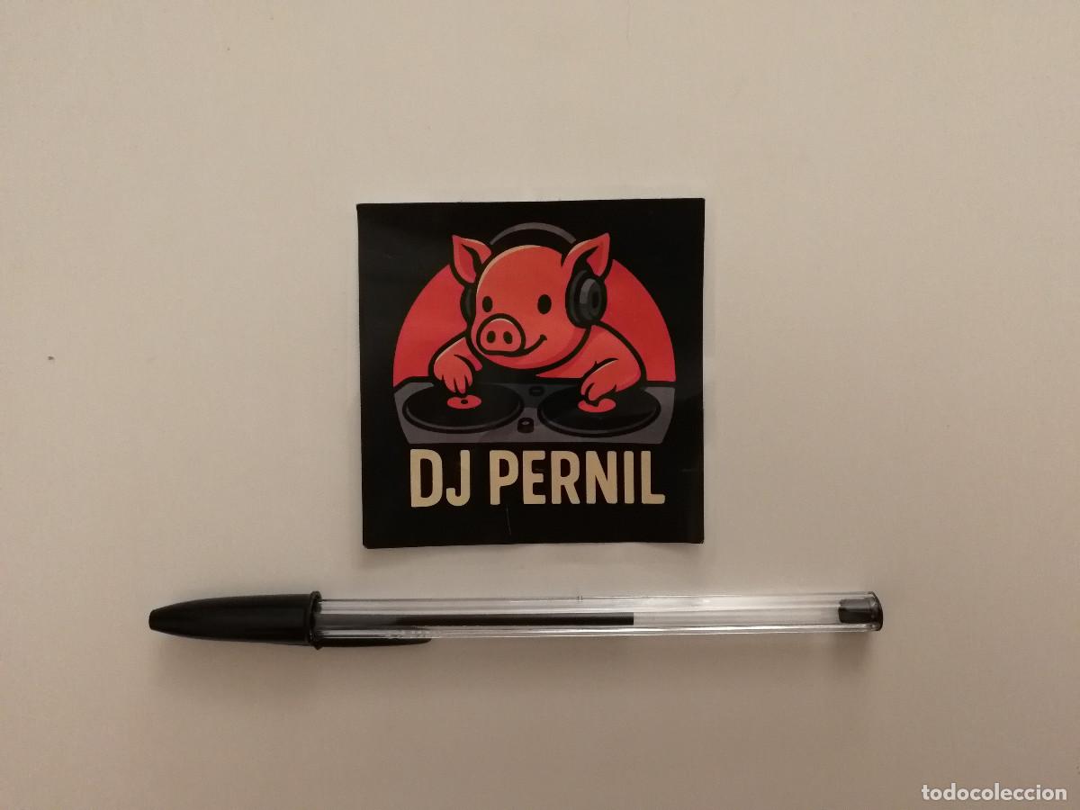 Pegatinas de colecci&oacute;n: PEGATINA ORIGINAL - DJ PERNIL - STREET STICKER ART - MUSICA - CERDO