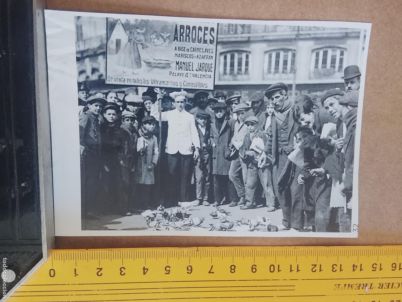 Pegatinas de colecci&oacute;n: PEGATINA CROMO ADHESIVO - TROQUELADA - HOMBRE ANUNCIO 1917 PUERTA DEL SOL ARROCES