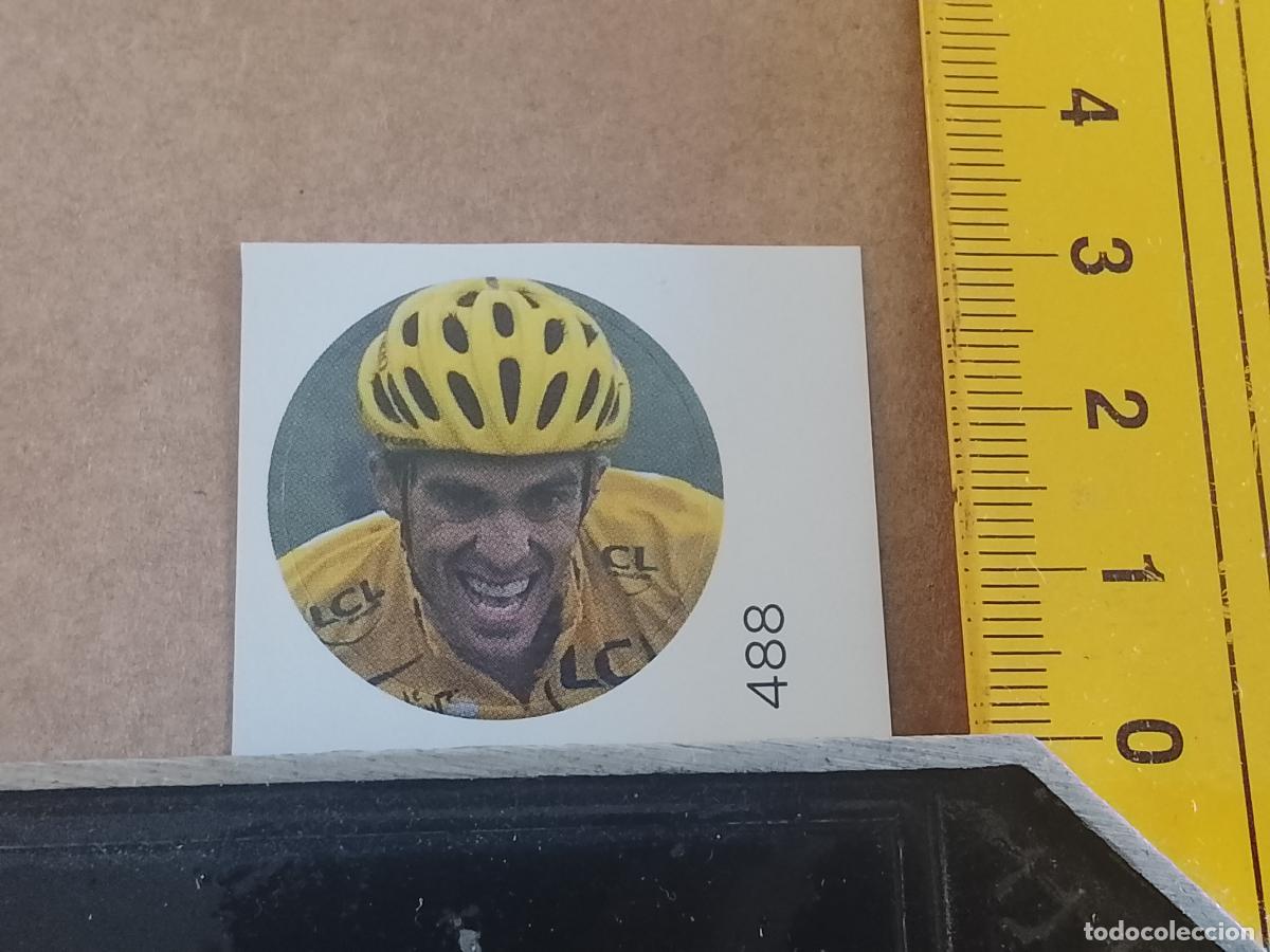 Pegatinas de colecci&oacute;n: PEGATINA CROMO ADHESIVO - TROQUELADA - CICLISTA ALBERTO CONTADOR