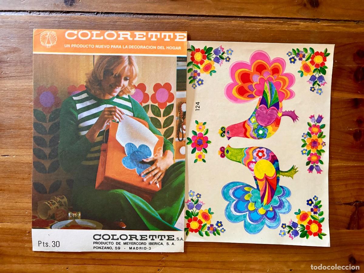 Pegatinas de colecci&oacute;n: CALCOMANIAS A&Ntilde;OS SETENTA COLORETTE MEYERCORD IBERICA MEDIDA PACK 20X15 CMS. APROX.