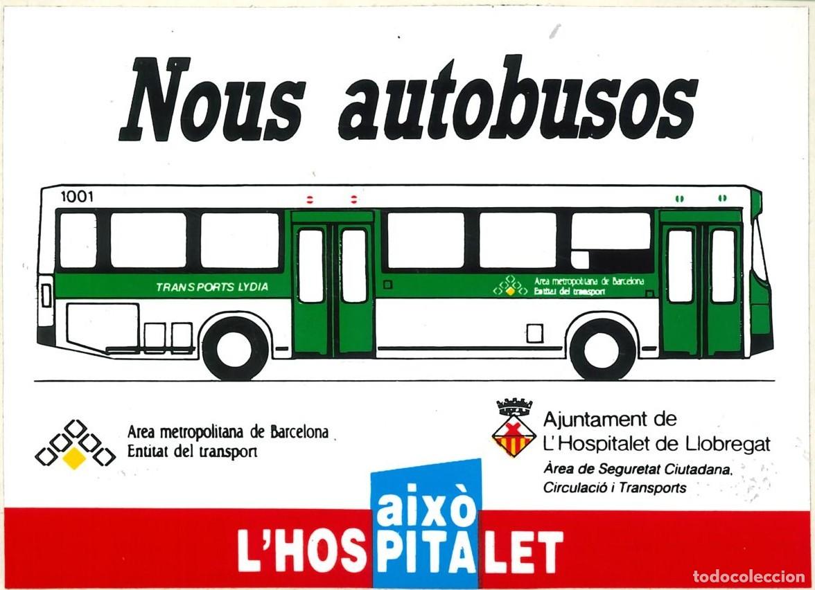 Pegatinas de colecci&oacute;n: PEGATINA - ADHESIVO - CATALANA - AJUNTAMENT DE L'HOSPITALET DE LLOBREGAT - NOUS AUTOBUSOS