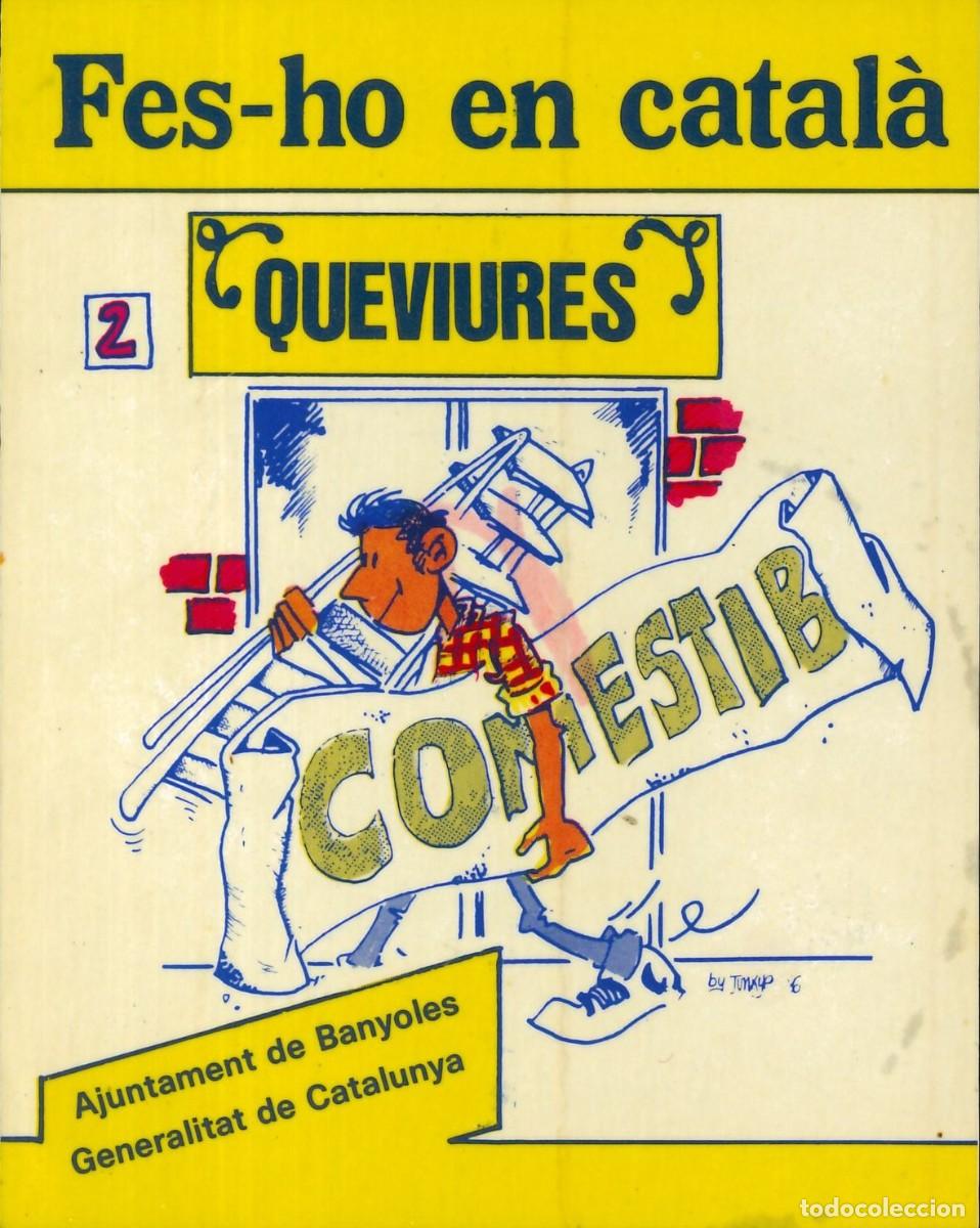 Pegatinas de colecci&oacute;n: PEGATINA - ADHESIVO - CATALANA - AJUNTAMENT DE BANYOLES - FES-HO EN CATALA - QUEVIURES