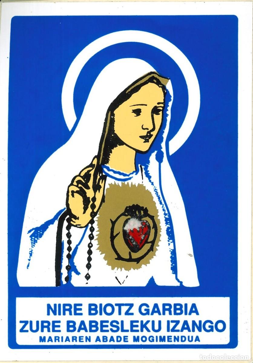 Pegatinas de colecci&oacute;n: PEGATINA - ADHESIVO - VASCA - NIRE BIOTZ GARBIA ZURE BABELESKU IZANGO - MARIAREN ABADE MOGIMENDUA