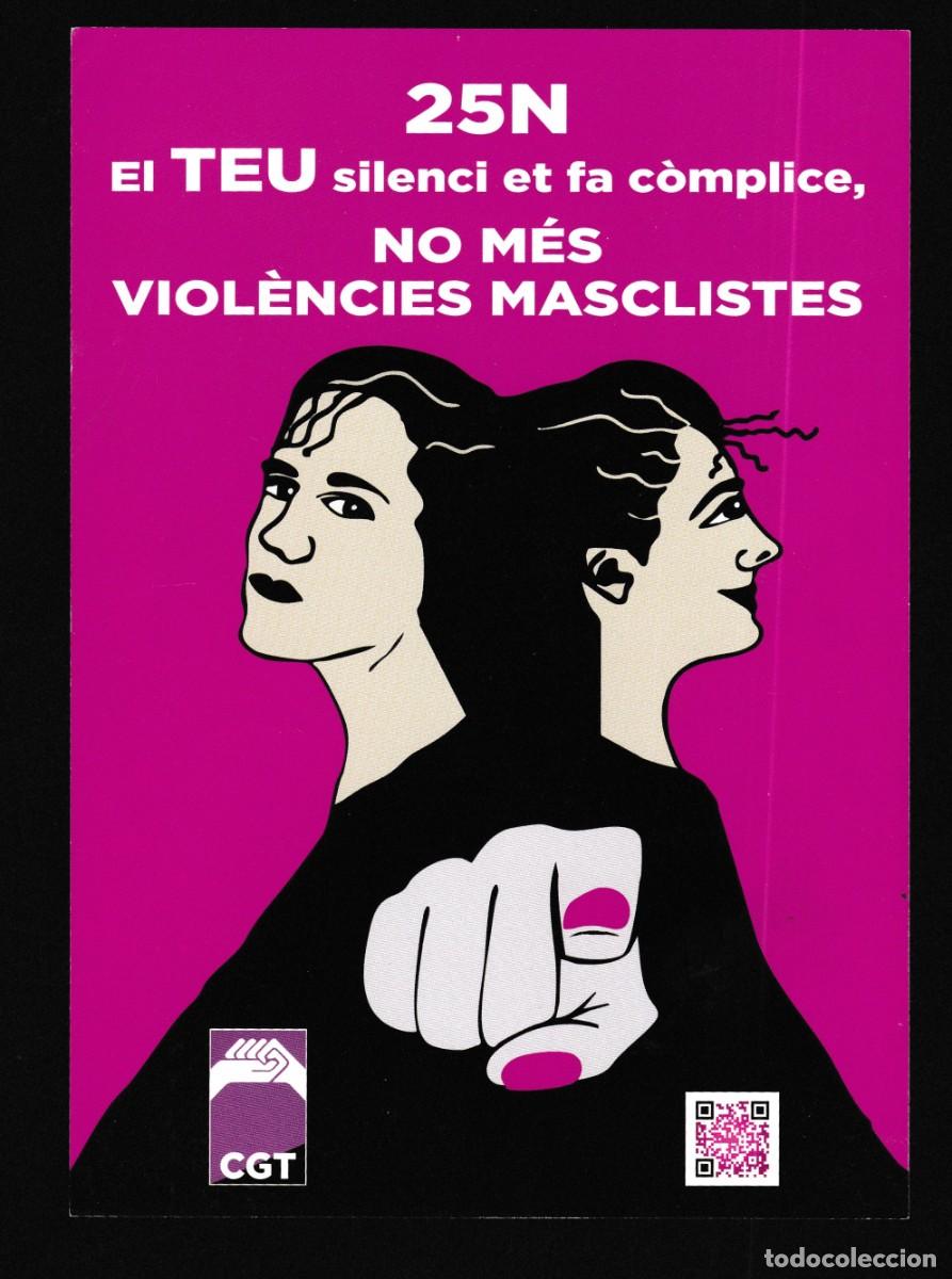 Pegatinas de colecci&oacute;n: Pegatina grande 25N NO MES VIOL&Eacute;NCIES MASCLISTES