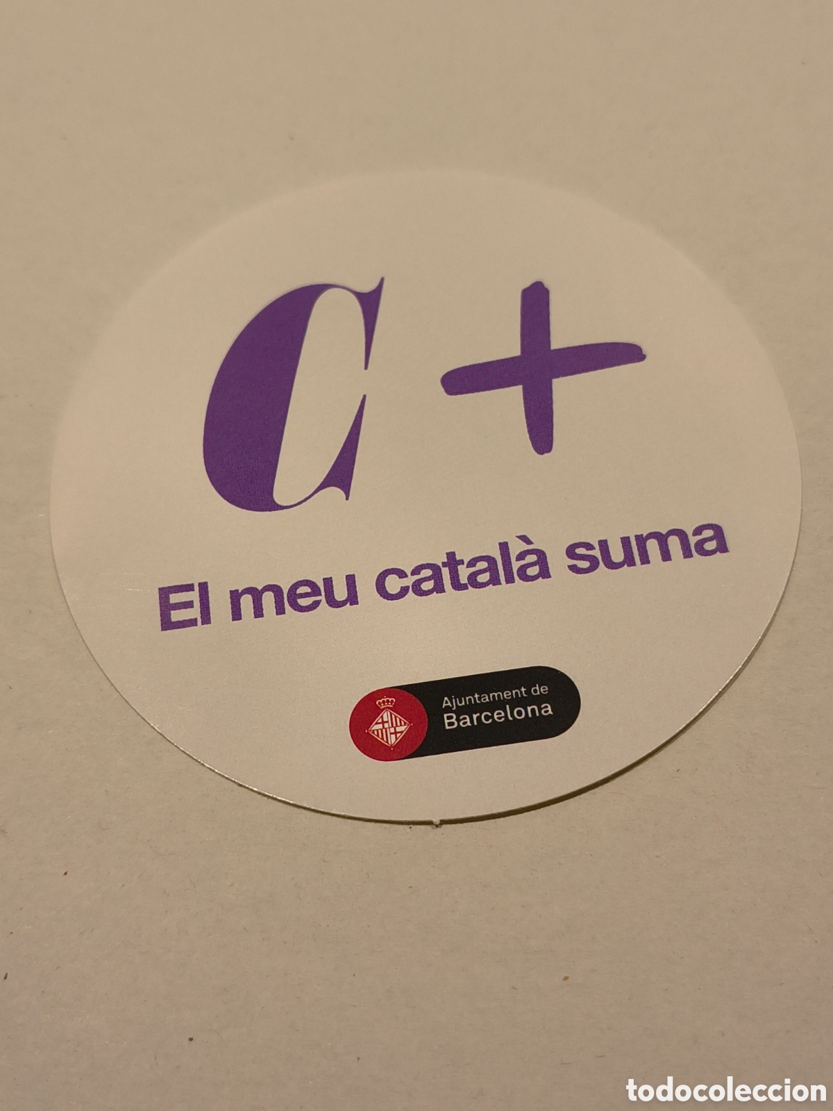 Pegatinas de colecci&oacute;n: PEGATINA EL MEU CATALA SUMA-AJUNTAMENT DE BARCELONA