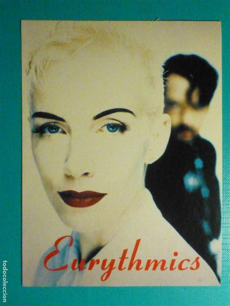 Pegatinas de colecci&oacute;n: Pegatina Adhesivo - Banda Musical - Grupo - Eurythmics - 10,5 x 14 cm.