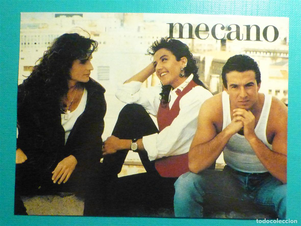 Pegatinas de colecci&oacute;n: Pegatina Adhesivo - Banda Musical - Grupo - Mecano - 14 x 10,5 cm.