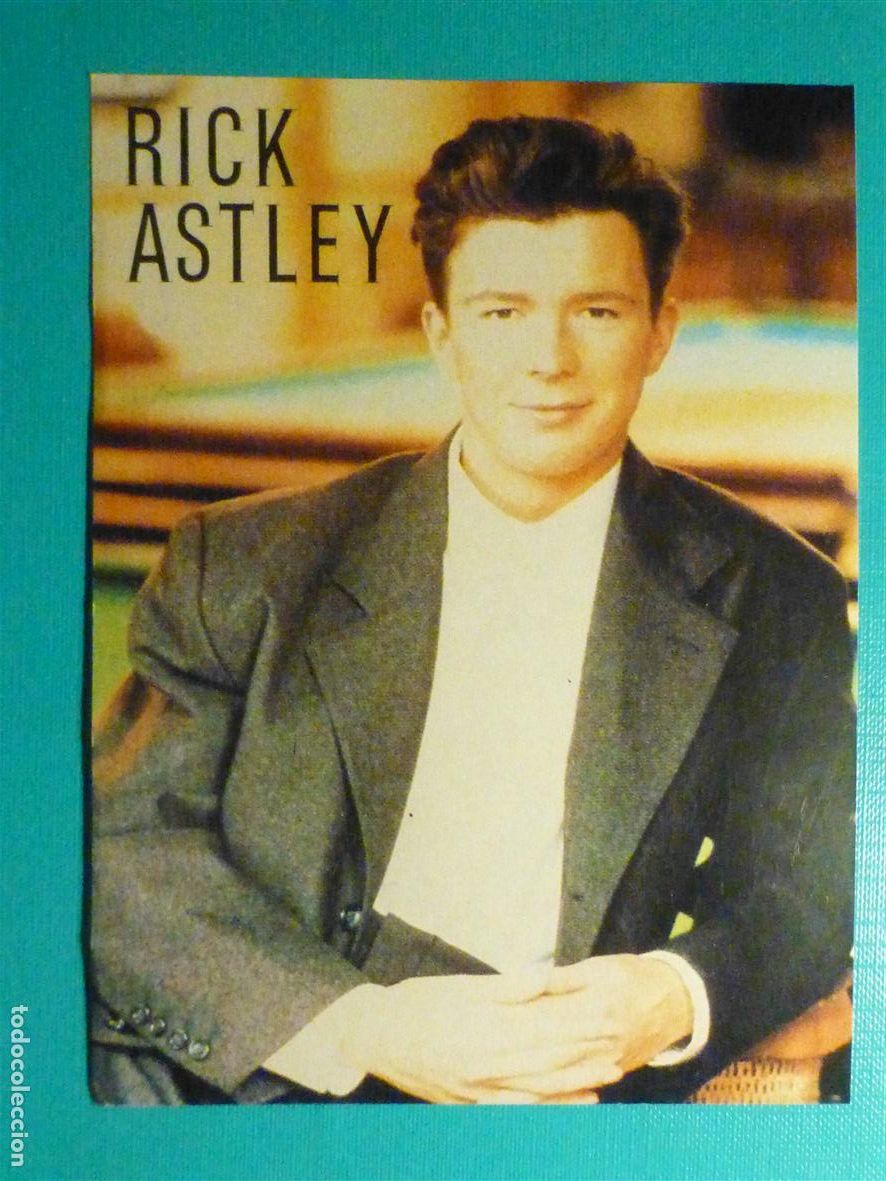 Pegatinas de colecci&oacute;n: Pegatina Adhesivo - Banda Musical - Grupo - Rick Astley - 10,5 x 14 cm.