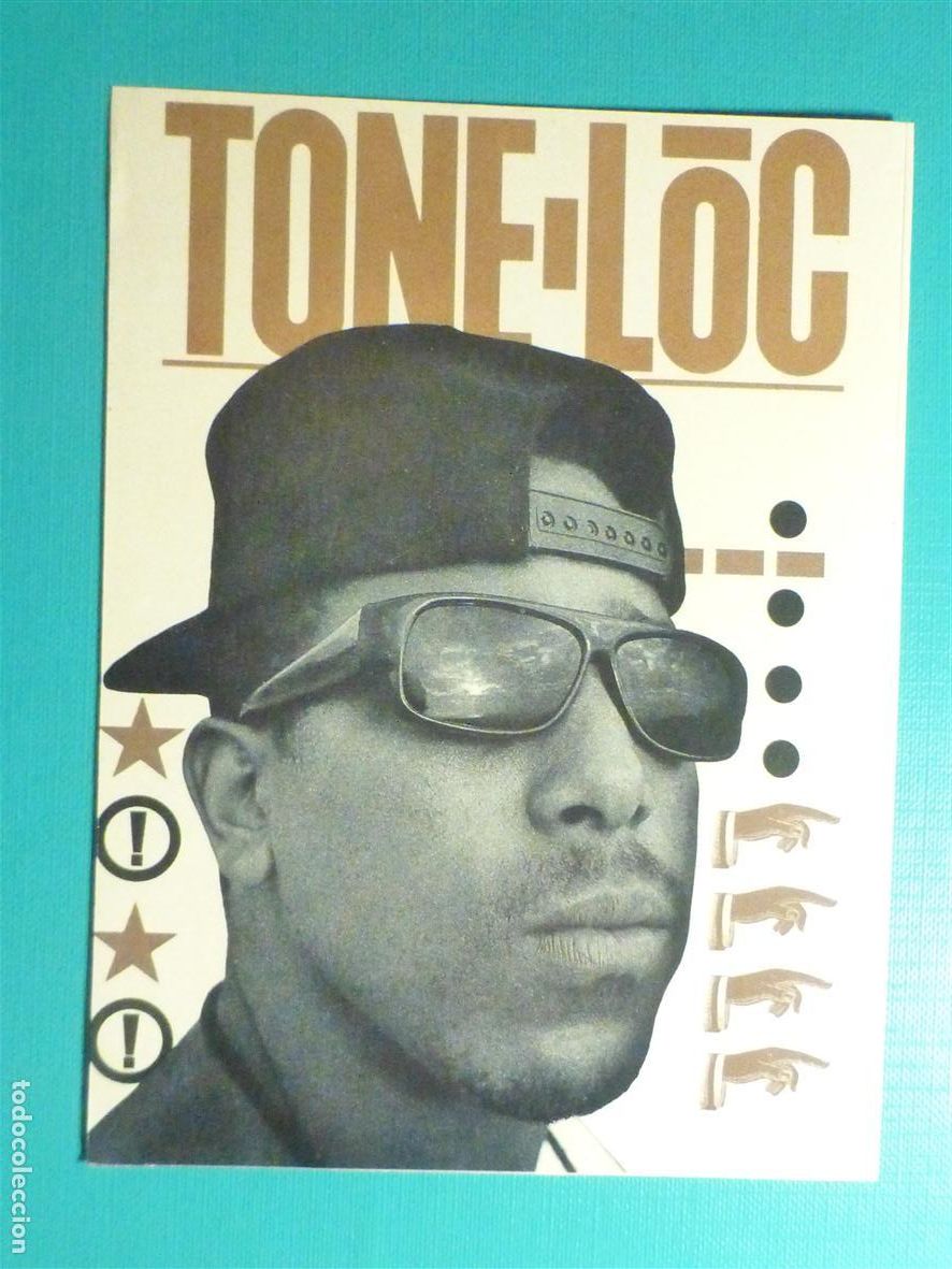Pegatinas de colecci&oacute;n: Pegatina Adhesivo - Banda Musical - Grupo - Tone-Loc - 10,5 x 14 cm.