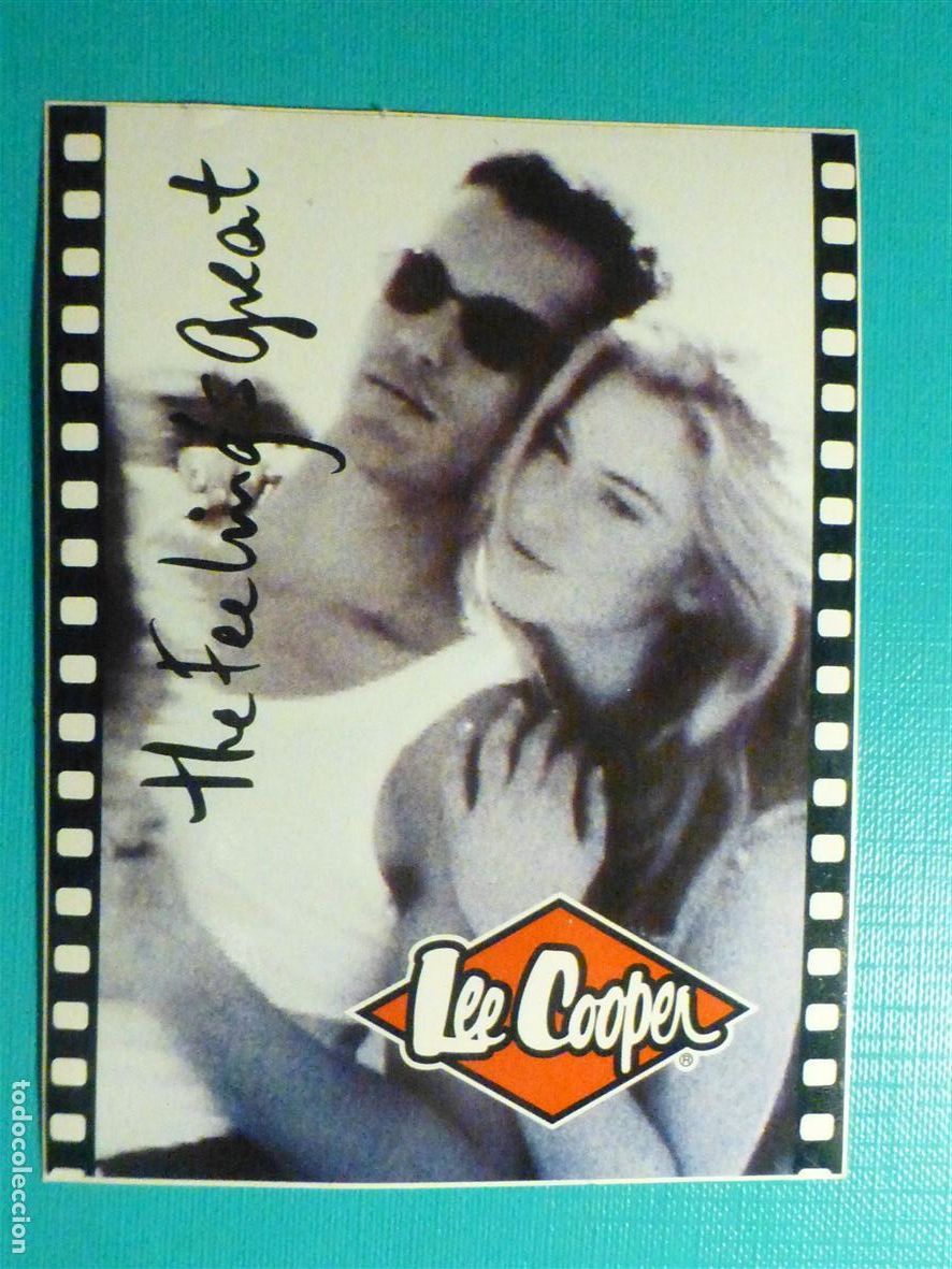 Pegatinas de colecci&oacute;n: Pegatina Adhesivo - Banda Musical - Grupo - Lee Cooper - The Feeling Great - 8 x 10,5 cm.