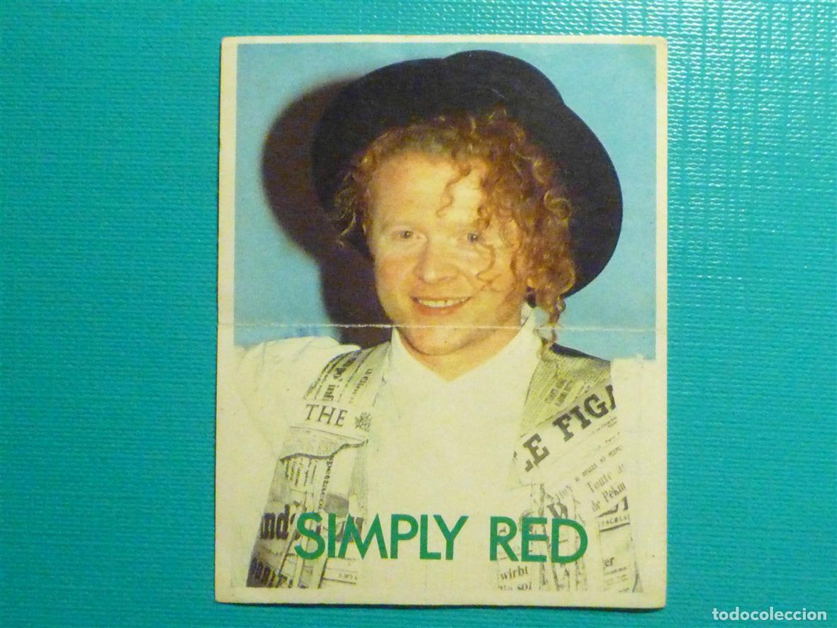Pegatinas de colecci&oacute;n: Pegatina Adhesivo - Banda Musical - Grupo - Simply Red - 5,5 x 7 cm. - Matutano