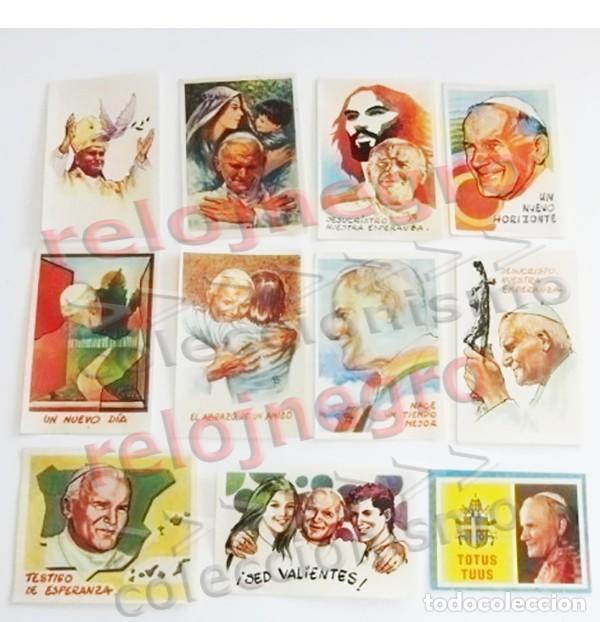 Collection stickers: LOTE PEGATINAS DE JUAN PABLO II PAPA RELIGI&Oacute;N CRISTIANA PEGATINA MENSAJE CRISTIANISMO KAROL WOJTYLA
