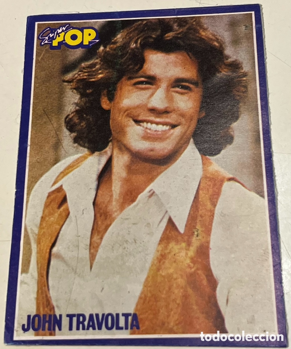 Pegatinas de colecci&oacute;n: Pegatina. John Travolta. S&uacute;per Pop. A&ntilde;os 70.