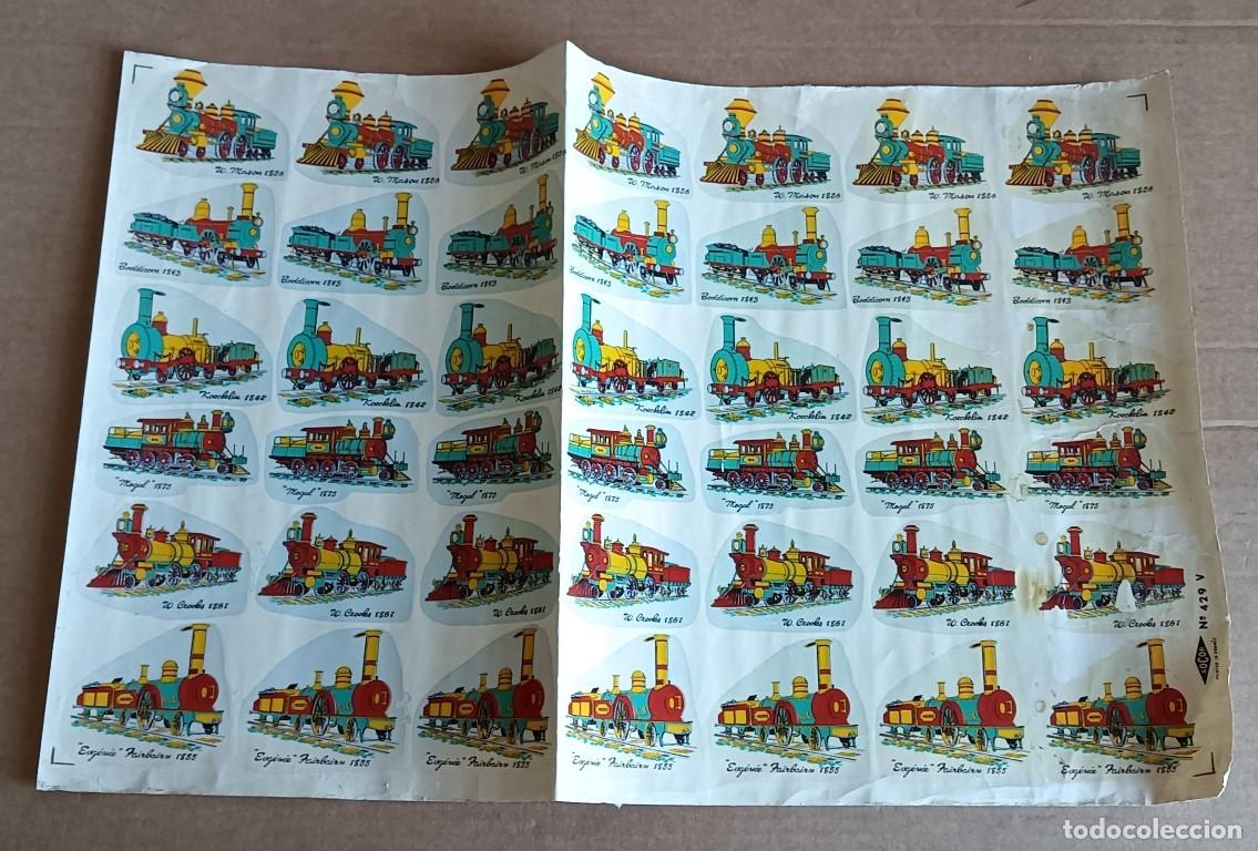 Collection stickers: L&aacute;mina de locomotoras &ndash; trenes Adhesivos para cristal o cer&aacute;mica // Socor &ndash; France n&ordm; 429 V