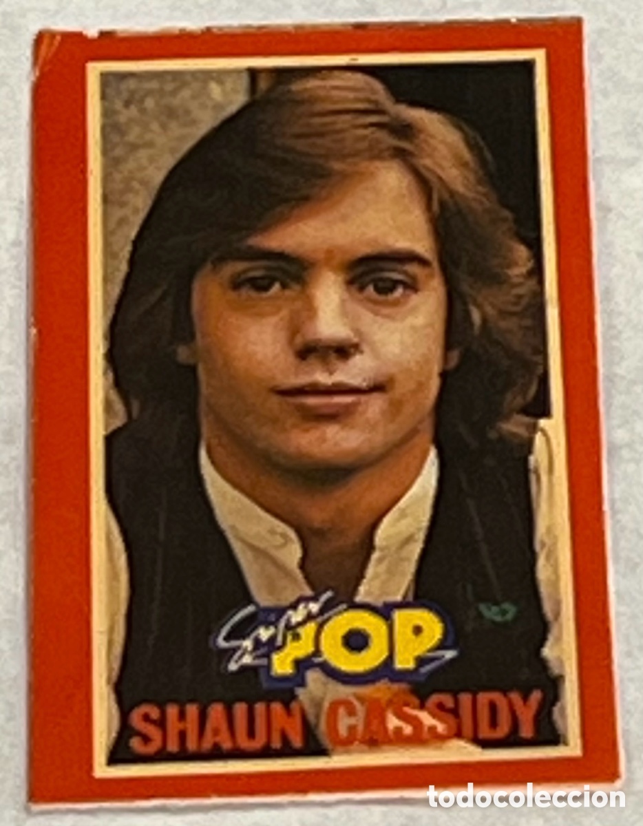 Pegatinas de colecci&oacute;n: Pegatina. Shaun Cassidy. S&uacute;per Pop. A&ntilde;os 70.