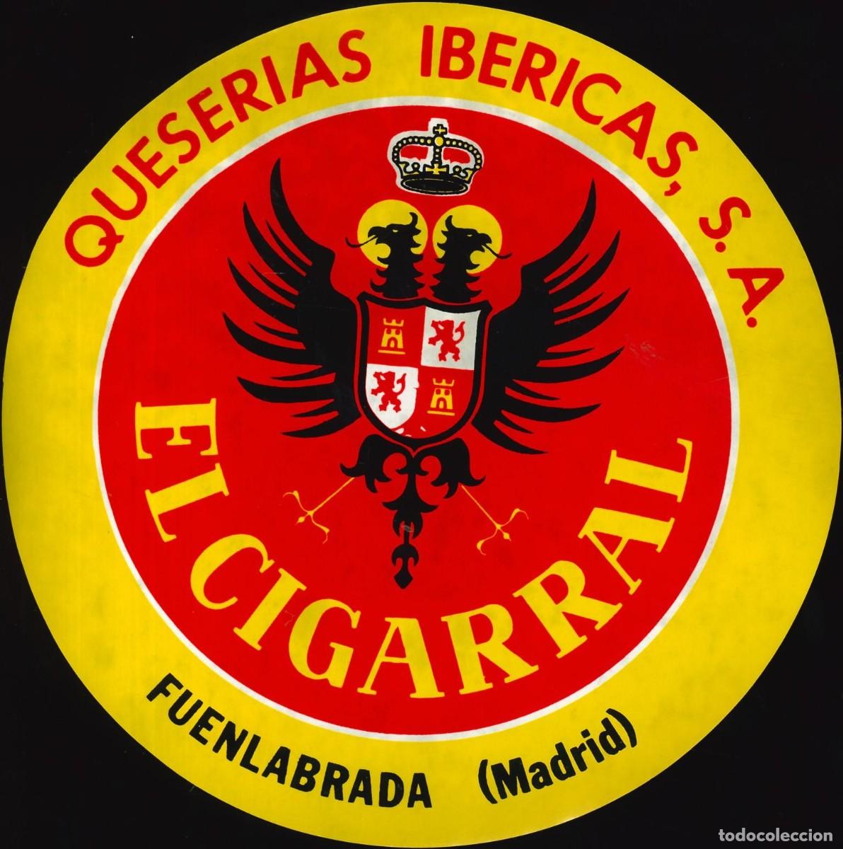 Pegatinas de colecci&oacute;n: PEGATINA - ADHESIVO - ALIMENTACI&Oacute;N - QUESERIAS IBERICAS - QUESO EL CIGARRAL