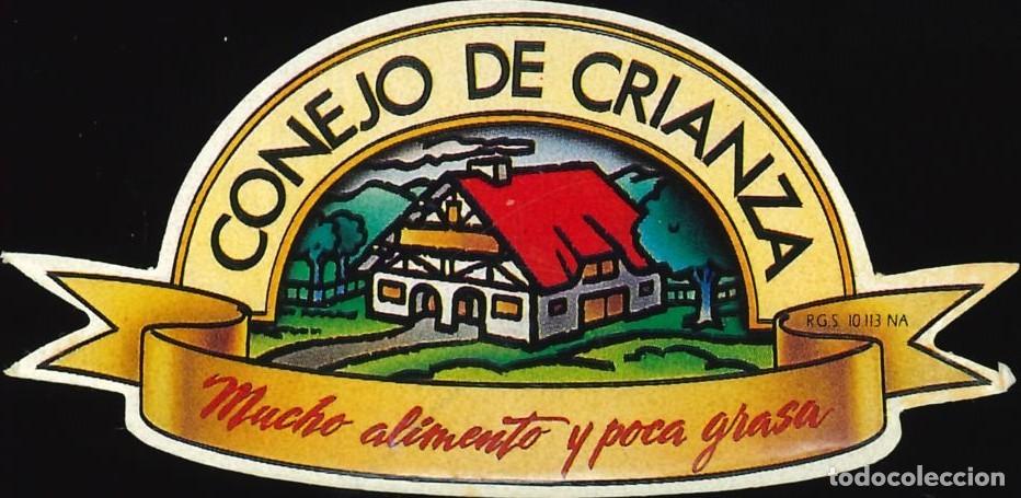 Pegatinas de colecci&oacute;n: PEGATINA - ADHESIVO - ALIMENTACI&Oacute;N - CONEJO DE CRIANZA