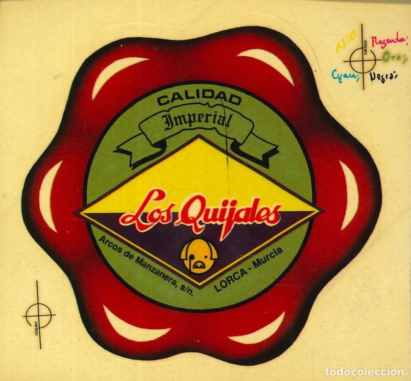 Pegatinas de colecci&oacute;n: PEGATINA - ADHESIVO - ALIMENTACI&Oacute;N - LOS QUIJALES - LORCA (MURCIA)