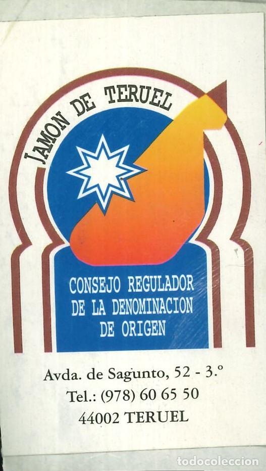 Pegatinas de colecci&oacute;n: PEGATINA - ADHESIVO - ALIMENTACI&Oacute;N - JAMON DE TERUEL - DENOMINACION DE ORIGEN
