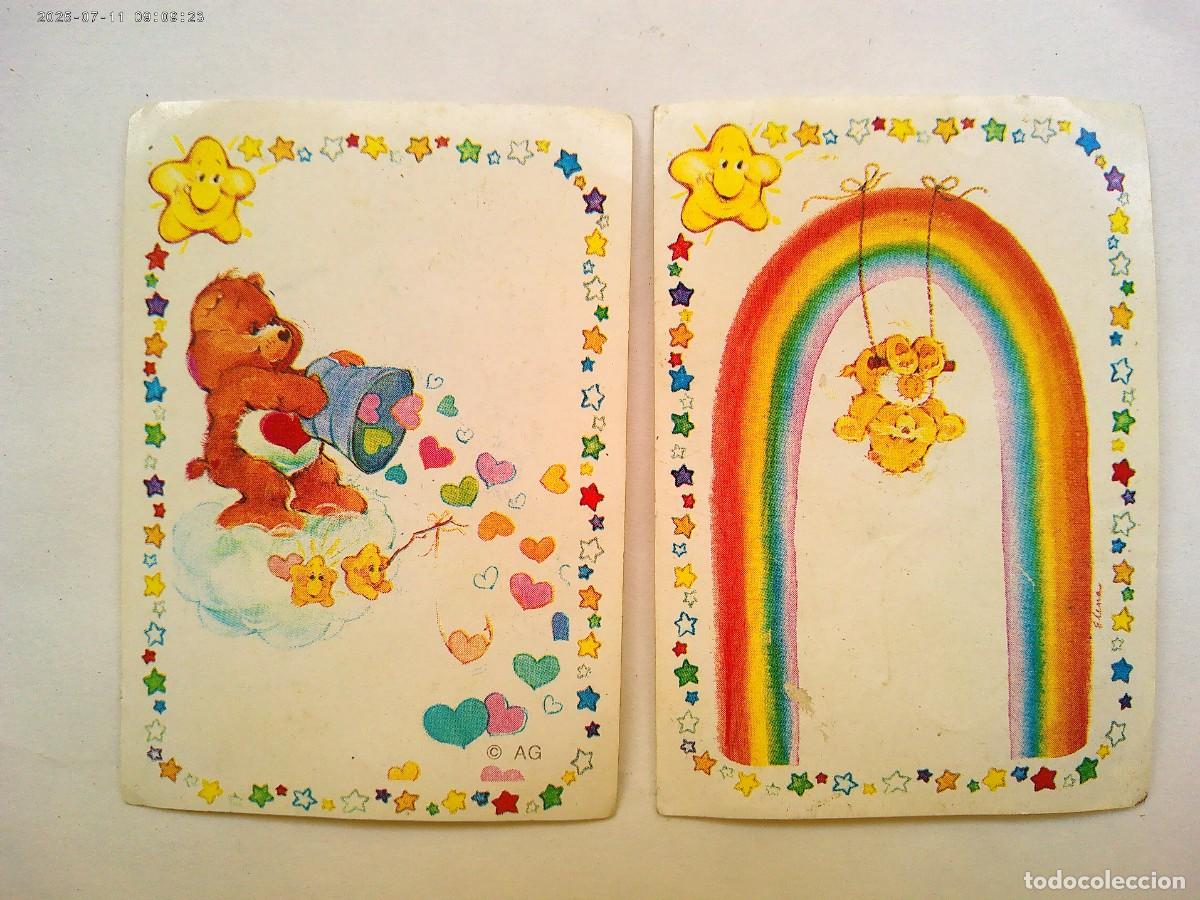 Collection stickers: LOTE DE 2 PEGATINAS DE &uml; CARE BEARS &uml;, OSOS AMOROSOS , DE PANINI . A&Ntilde;OS 80