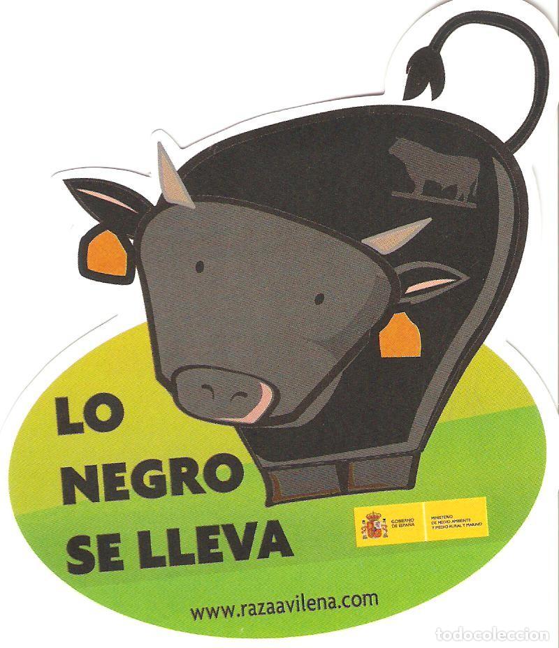 Pegatinas de colecci&oacute;n: PEGATINA - ADHESIVO - ALIMENTACI&Oacute;N - RAZA AVILE&Ntilde;A - LO NEGRO SE LLEVA
