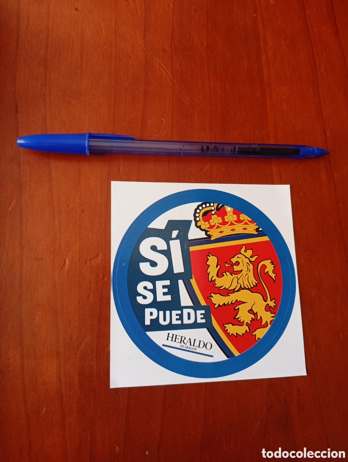 Pegatinas de colecci&oacute;n: PEGATINA FUTBOL REAL ZARAGOZA SI SE PUEDE HERALDO DE ARAGON