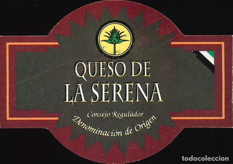 Pegatinas de colecci&oacute;n: PEGATINA - ADHESIVO - ALIMENTACI&Oacute;N - QUESO DE LA SERENA - DENOMINACION DE ORIGEN