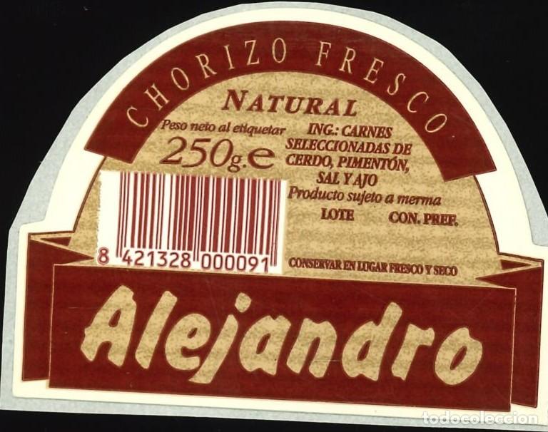Pegatinas de colecci&oacute;n: PEGATINA - ADHESIVO - ALIMENTACI&Oacute;N - CHORIZO FRESCO ALEJANDRO