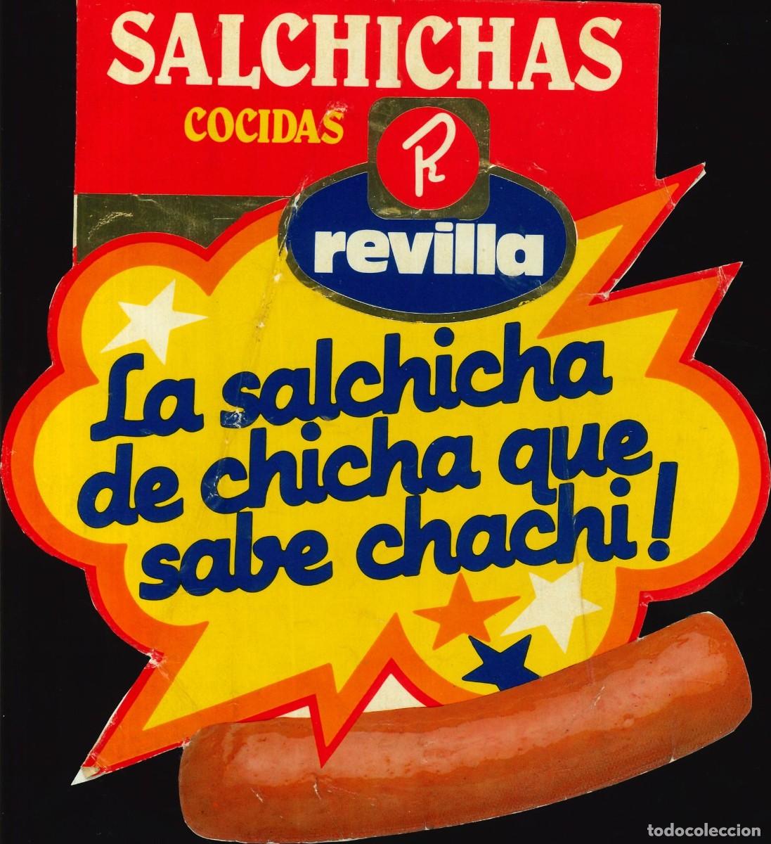 Pegatinas de colecci&oacute;n: PEGATINA - ADHESIVO - ALIMENTACI&Oacute;N - SALCHICHAS REVILLA
