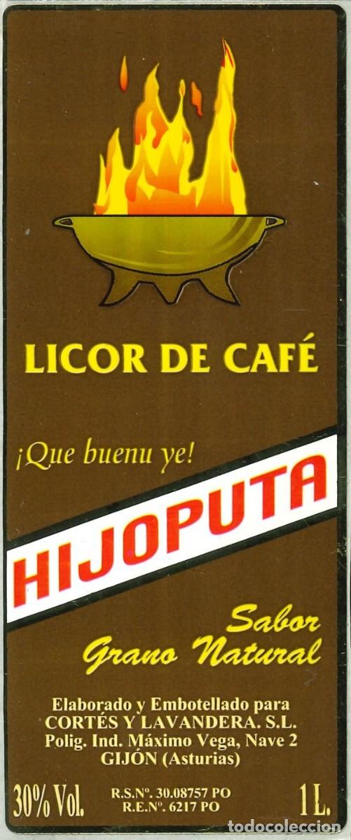 Pegatinas de colecci&oacute;n: PEGATINA - ADHESIVO - BEBIDAS - LICOR DE CAFE - HIJOPUTA