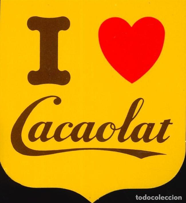 Pegatinas de colecci&oacute;n: PEGATINA - ADHESIVO - BEBIDAS - CACAOLAT - I LOVE