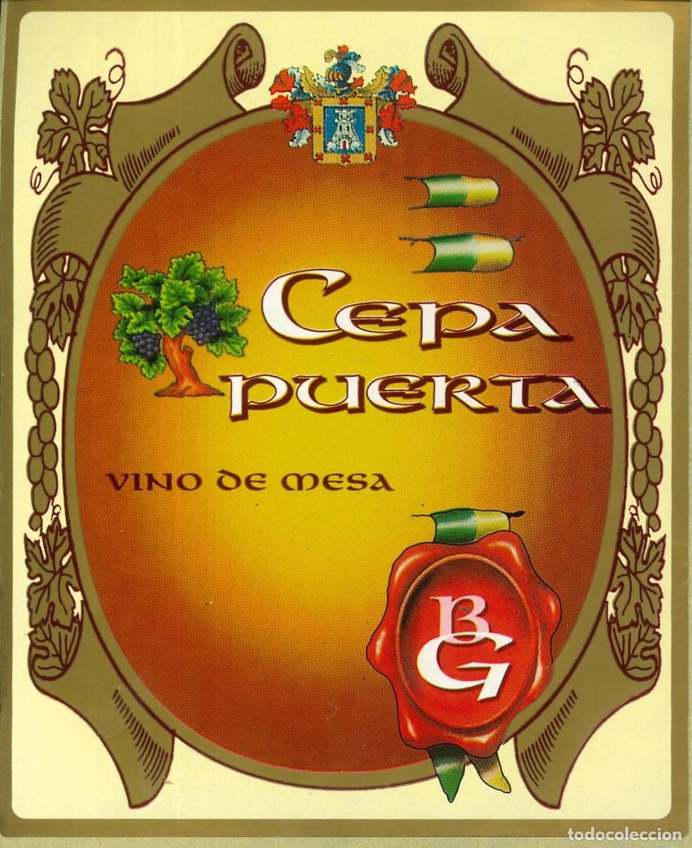 Pegatinas de colecci&oacute;n: PEGATINA - ADHESIVO - BEBIDAS - CEPA PUERTA - VINO DE MESA