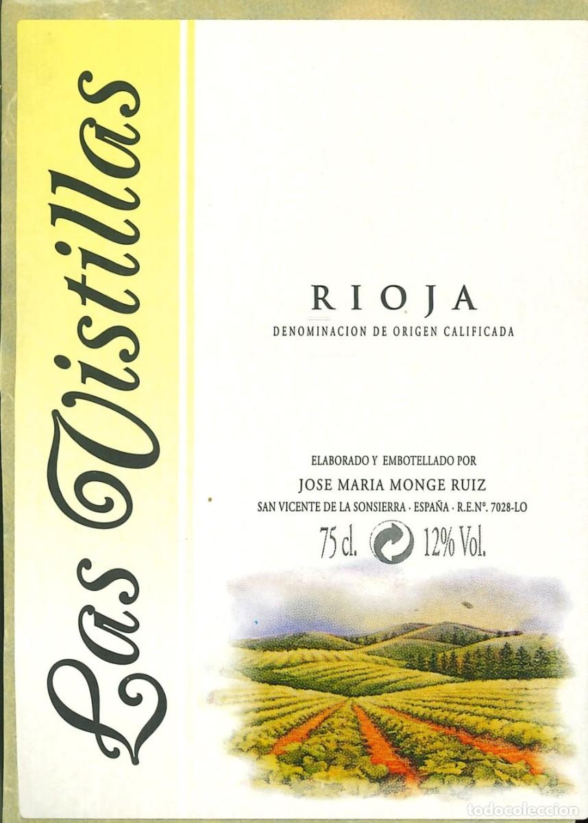 Pegatinas de colecci&oacute;n: PEGATINA - ADHESIVO - BEBIDAS - LAS VISTILLAS - RIOJA - SAN VICENTE DE LA SONSIERRA