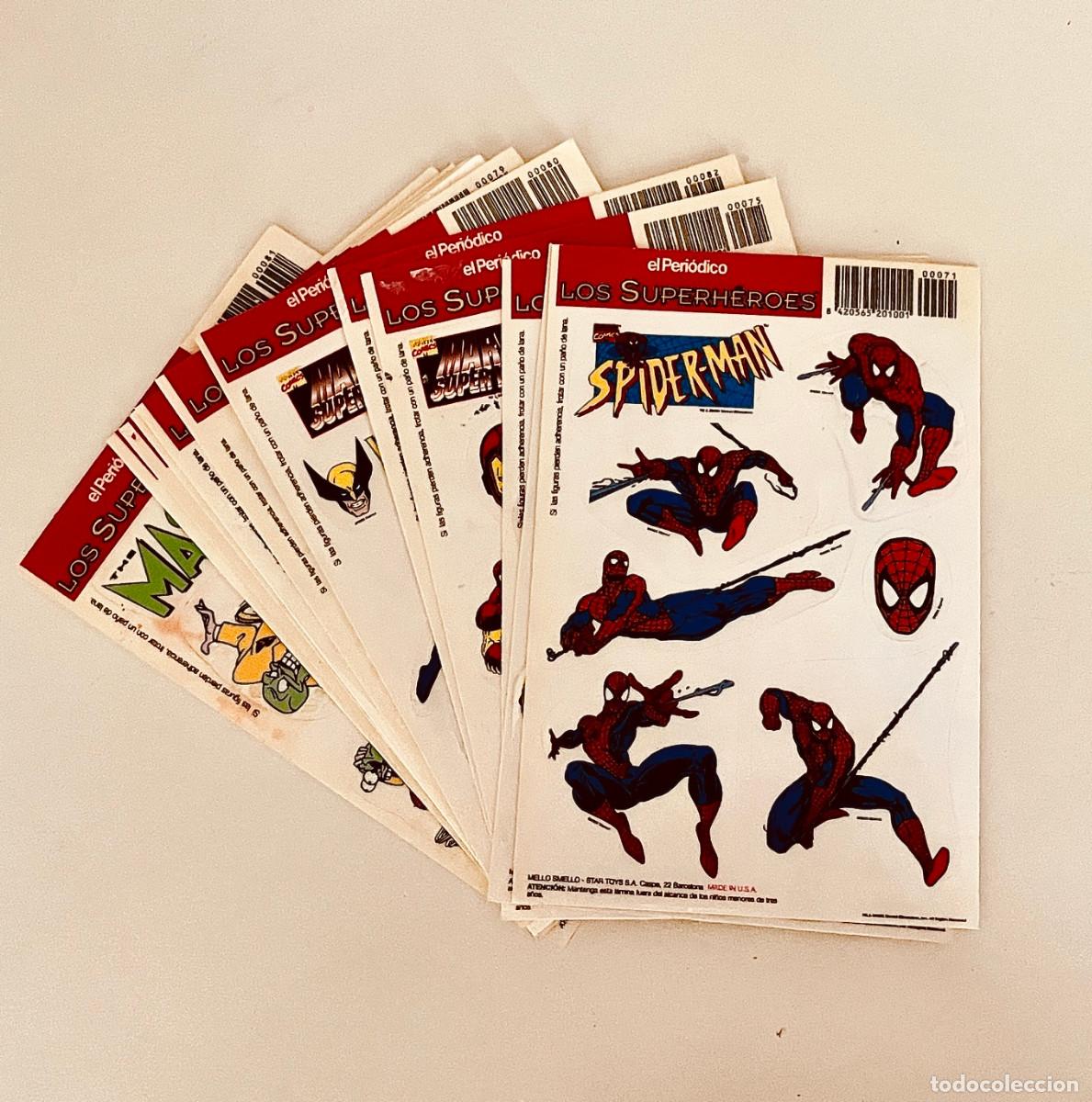 Pegatinas de colecci&oacute;n: COLECCION COMPLETA SUPERHEROES. EL PERIODICO.