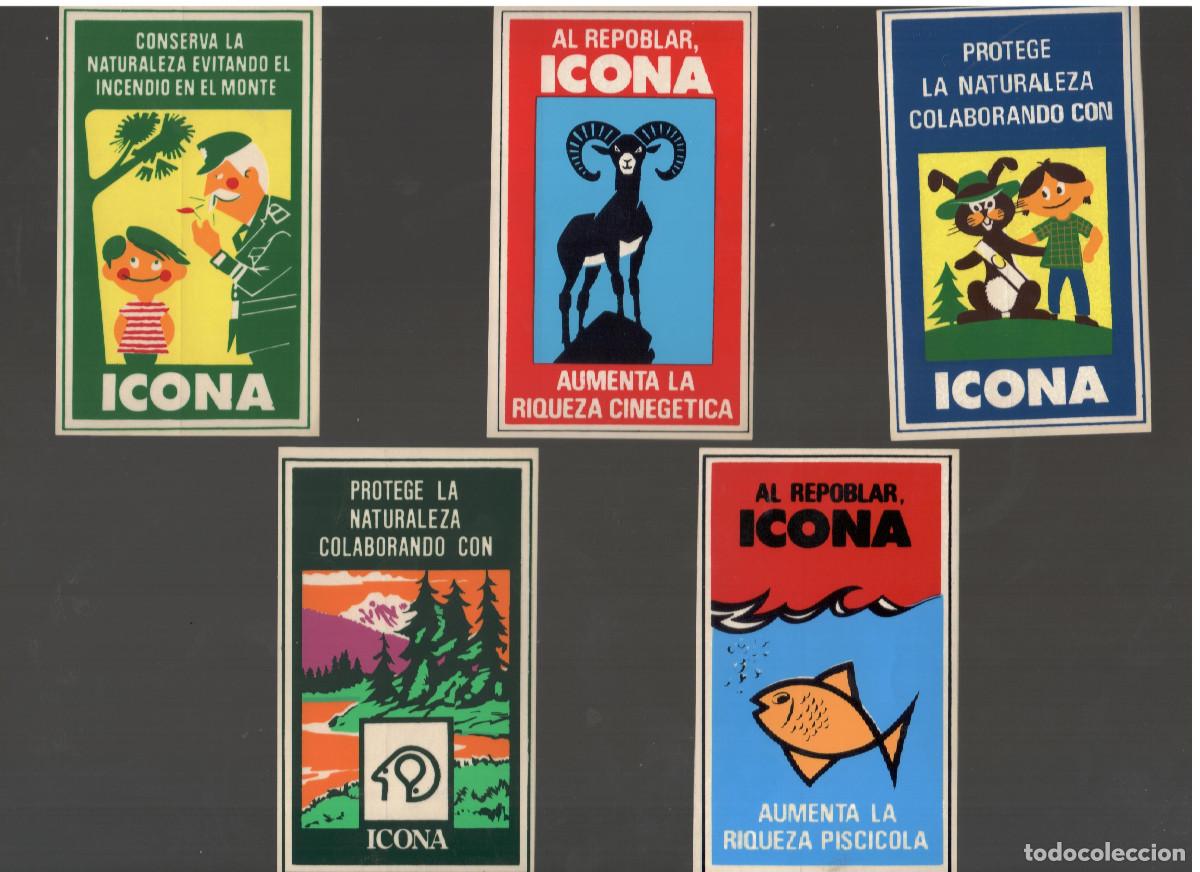 Pegatinas de colecci&oacute;n: ICONA 5 pegatias a&ntilde;os 70