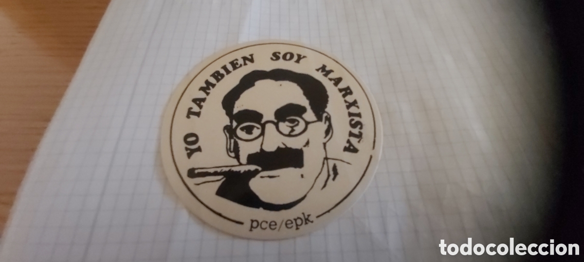 Pegatinas de colecci&oacute;n: PEGATINA POLITICA. YO TAMBI&Eacute;N SOY MARXISTA. PSE/EPK. SIN PEGAR