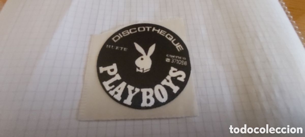 Pegatinas de colecci&oacute;n: PEGATINA DISCOTHEQUE PLAYBOYS. HUETE/CUENCA