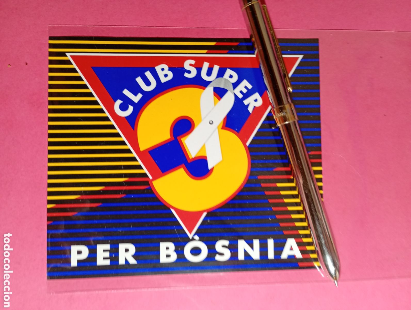Pegatinas de colecci&oacute;n: PEGATINA SIN USAR ''CLUB SUPER 3 PER B&Ograve;SNIA'' PERFECTO ESTADO