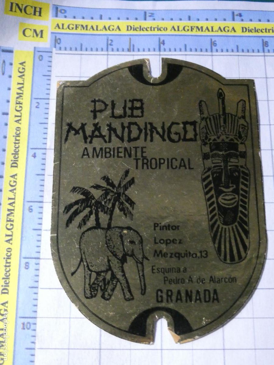 Pegatinas de colecci&oacute;n: PEGATINA DE DISCOTECAS PUBS CLUBS DISCO. PUB MANDINGO AMBIENTE TROPICAL HAWAII GRANADA. 87