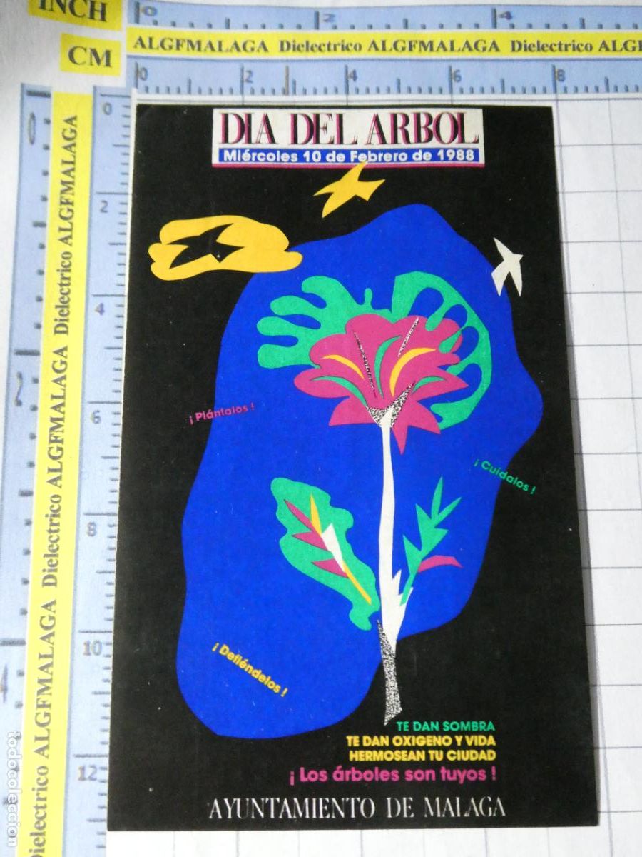 Pegatinas de colecci&oacute;n: PEGATINA DE NATURALEZA ECOLOG&Iacute;A. D&Iacute;A DEL &Aacute;RBOL 1988 M&Aacute;LAGA. 96