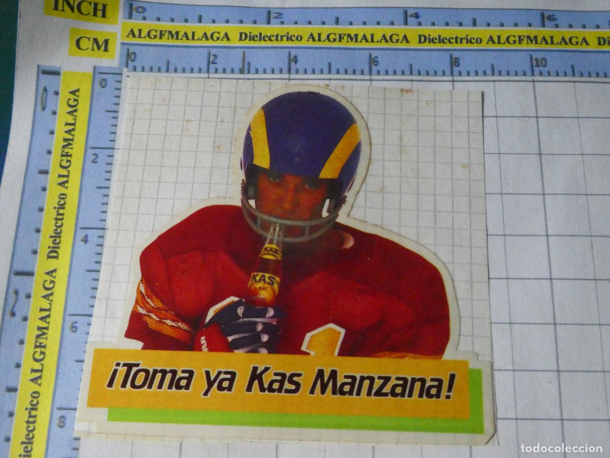 Pegatinas de colecci&oacute;n: PEGATINA DE BEBIDAS. KAS MANZANA JUGADOR F&Uacute;TBOL AMERICANO. 103