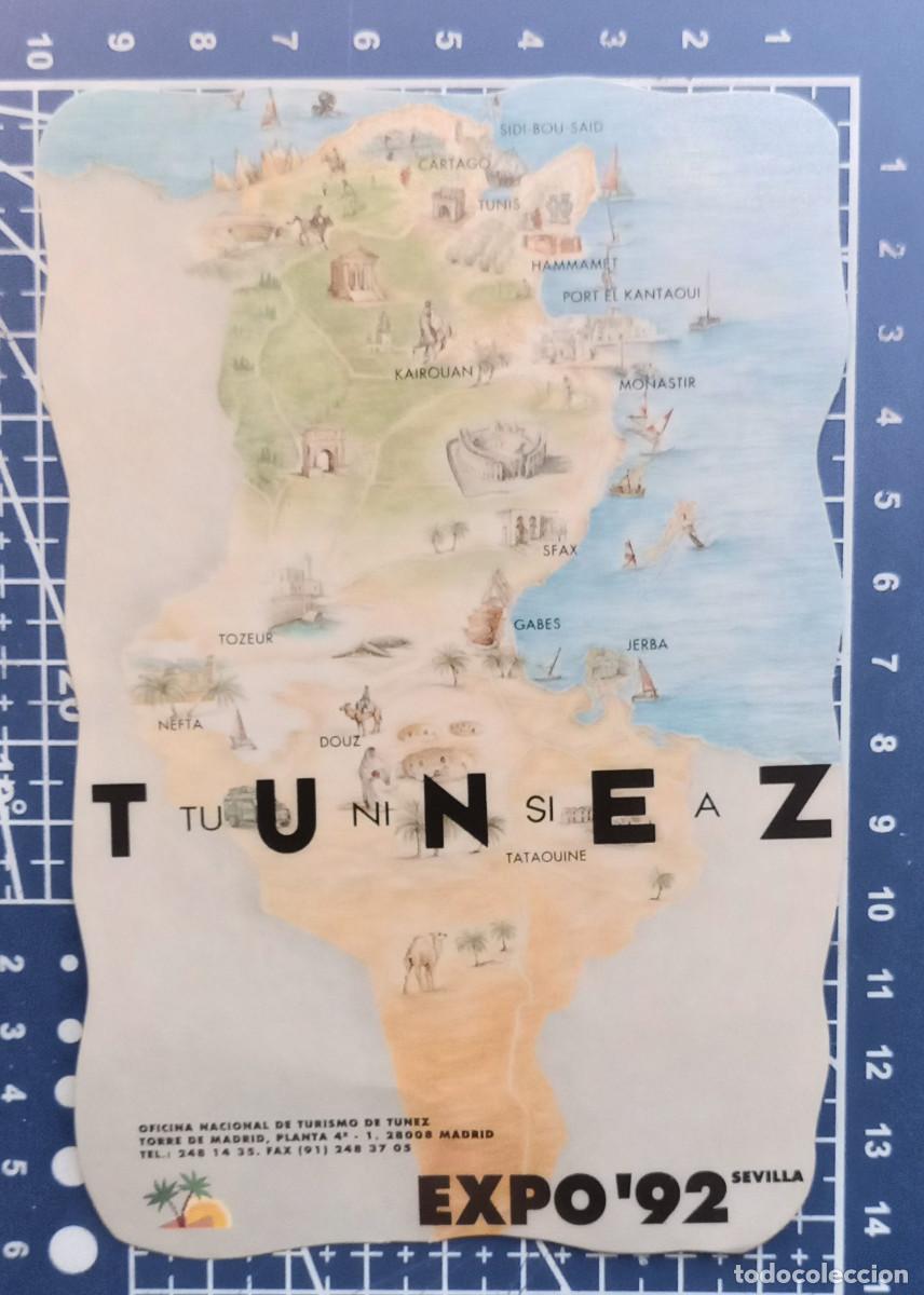 Pegatinas de colecci&oacute;n: ADHESIVO - TUNEZ, EXPO'92