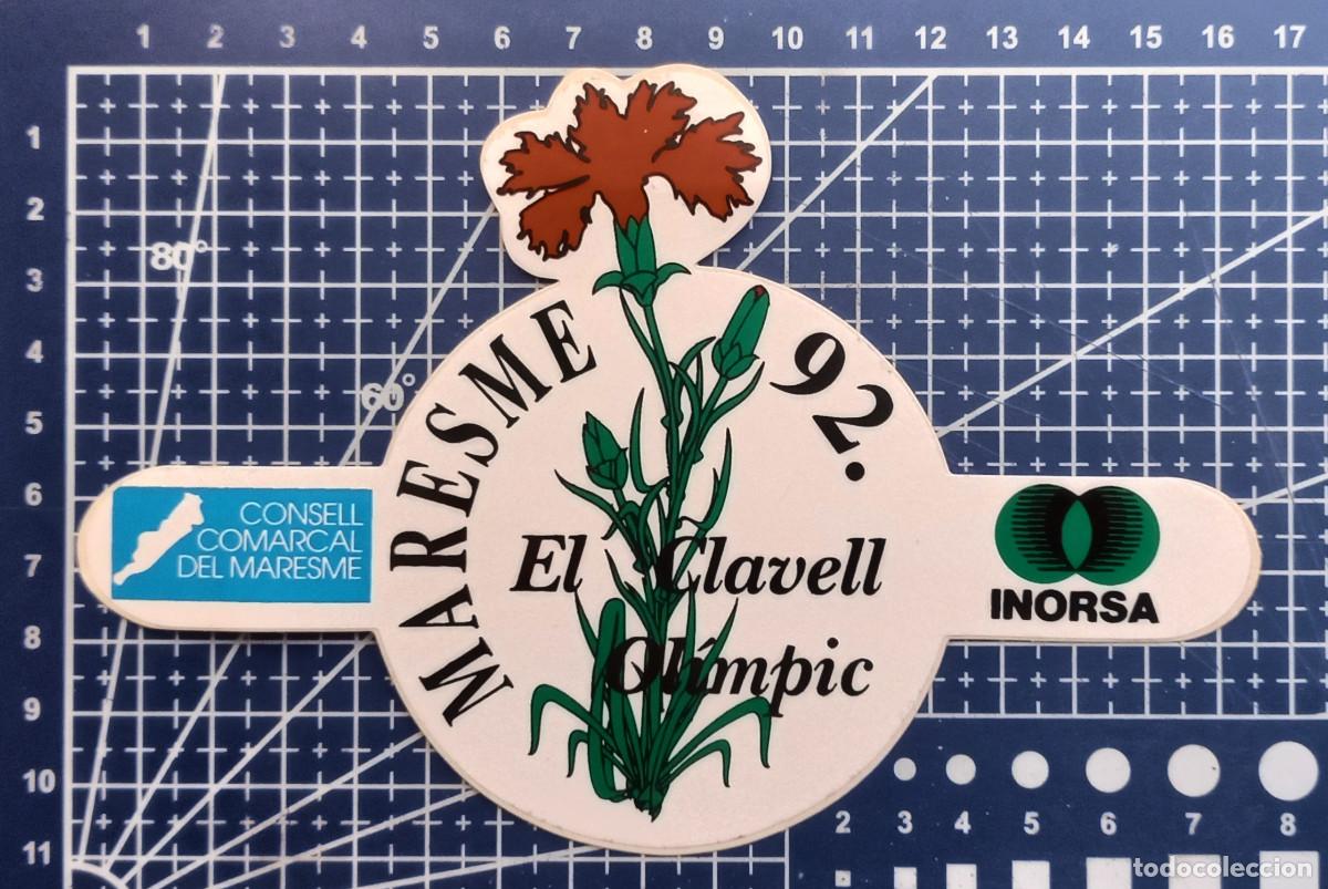Pegatinas de colecci&oacute;n: ADHESIVO - MARESME 92, EL CLAVELL OL&Iacute;MPIC