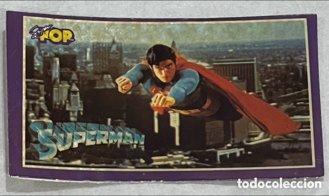 Pegatinas de colecci&oacute;n: Pegatina. Superman. S&uacute;per Pop. A&ntilde;os 70.