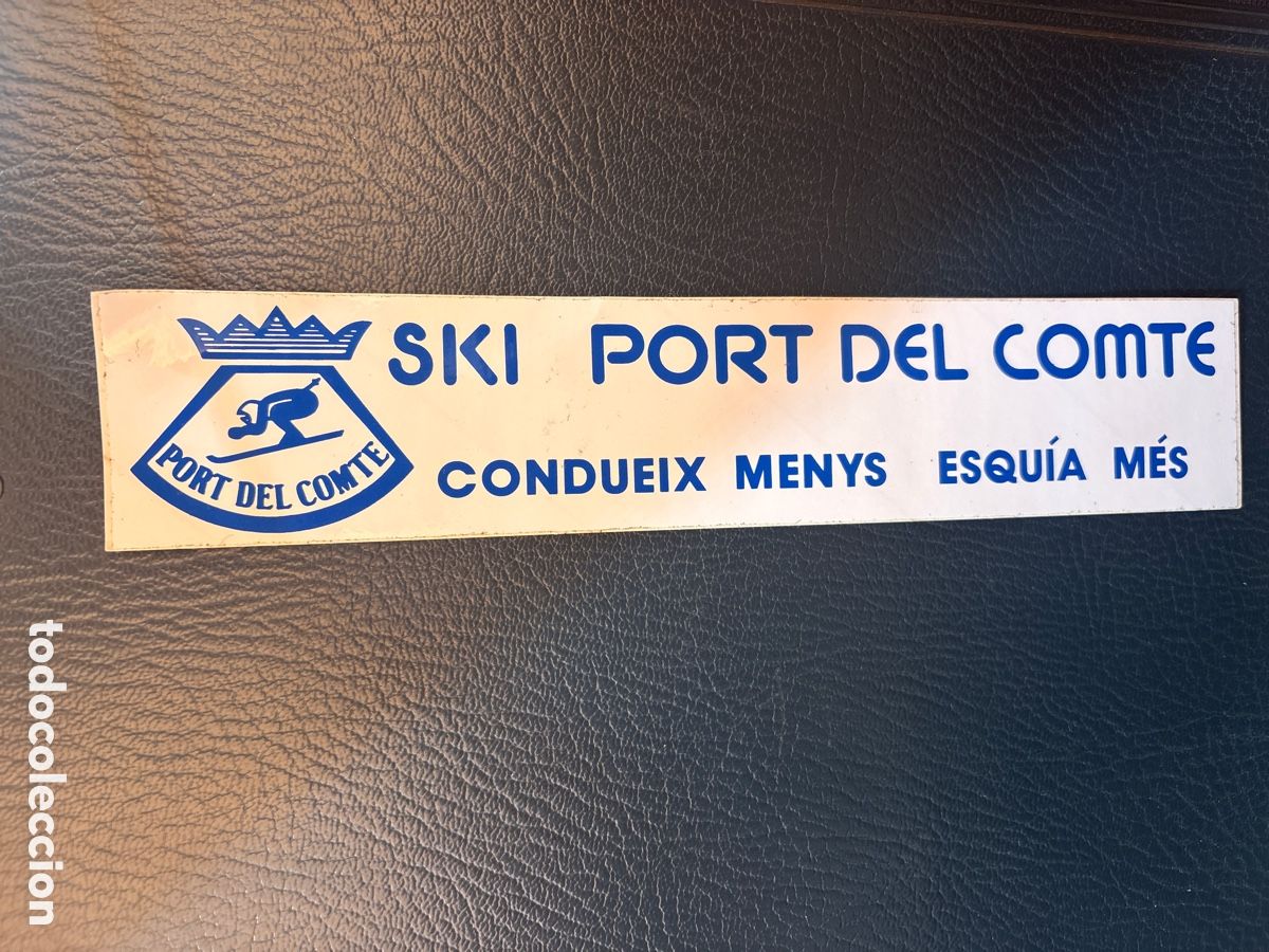 Pegatinas de colecci&oacute;n: ADHESIVO PORT DEL COMTE ESTACI&Oacute;N ESQU&Iacute; SKI