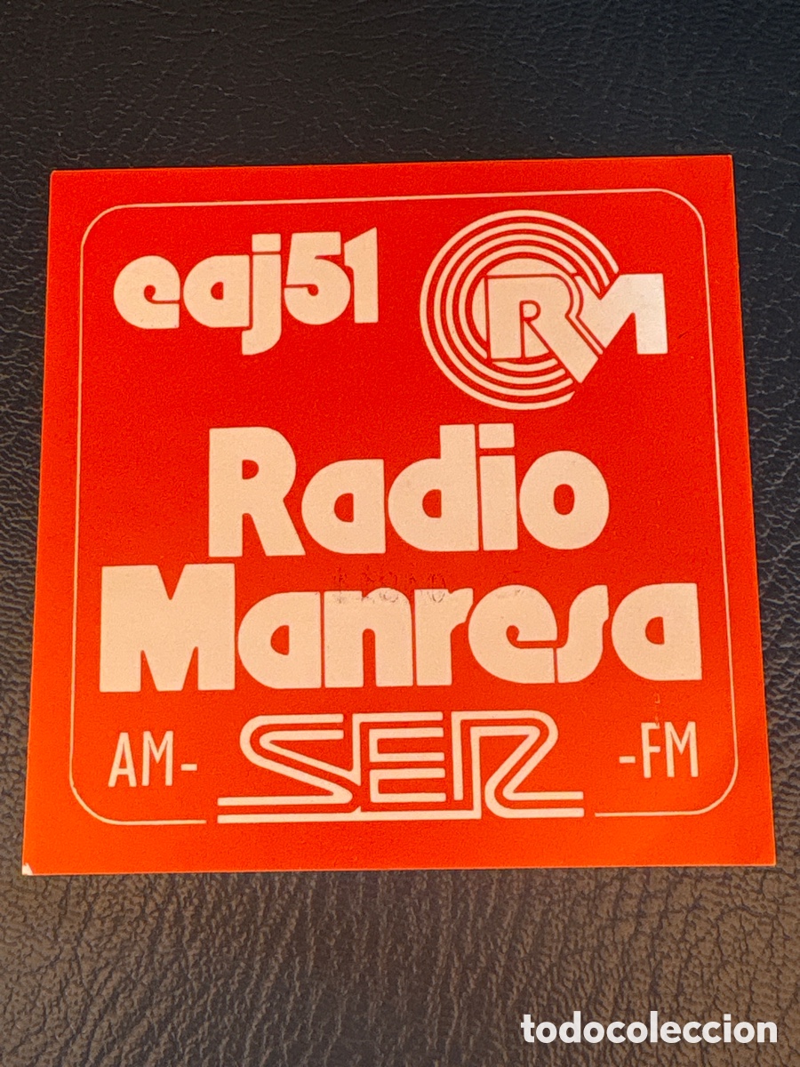 Pegatinas de colecci&oacute;n: ADHESIVO RAFIO MANRESA SER ( N&Uacute;MERO LOTER&Iacute;A SORTEO DIADES GASTRONOMIQUES )