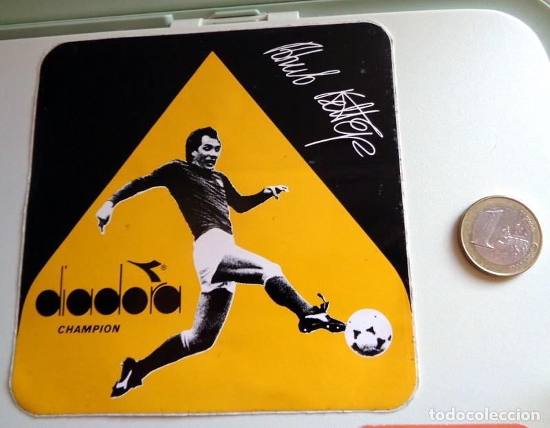 Pegatinas de colecci&oacute;n: PEGATINA ANTIGUA A&Ntilde;OS 80 F&Uacute;TBOL VINTAGE. PUBLICIDAD ZAPATILLAS DIADORA CHAMPION. ROBERTO BETTEGA