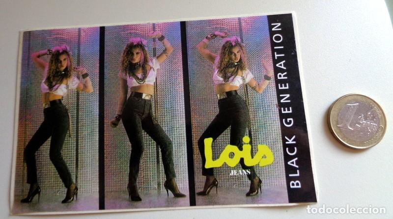 Pegatinas de colecci&oacute;n: PEGATINA ANTIGUA A&Ntilde;OS 80 - PUBLICIDAD VINTAGE - LOIS JEANS - BLACK GENERATION - RARA