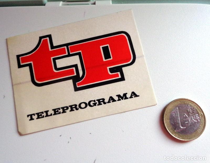 Pegatinas de colecci&oacute;n: PEGATINA ANTIGUA A&Ntilde;OS 80 - PUBLICIDAD - LOGO - REVISTA TELE PROGRAMA TELEPROGRAMA TP